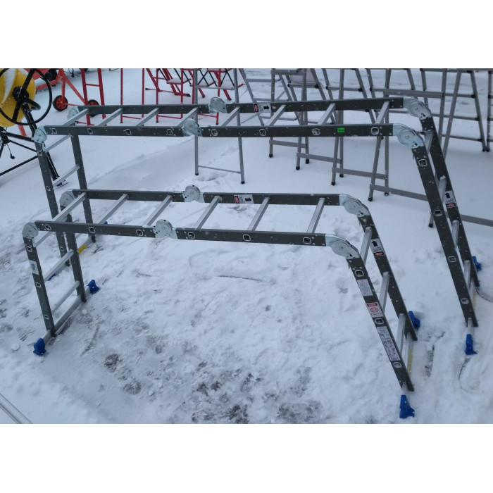 Лестница шарнирная WERK LC2412 (4х3) (35271)