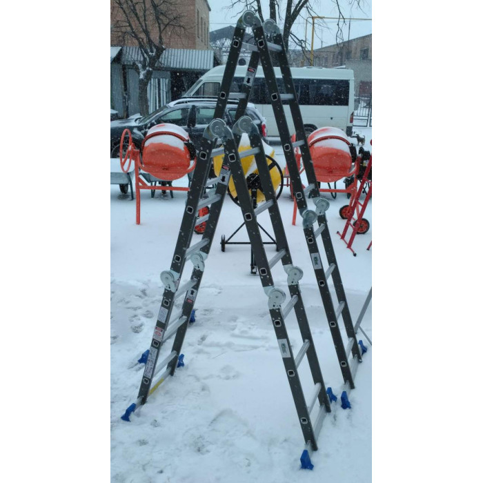 Лестница шарнирная WERK LC2412 (4х3) (35271)