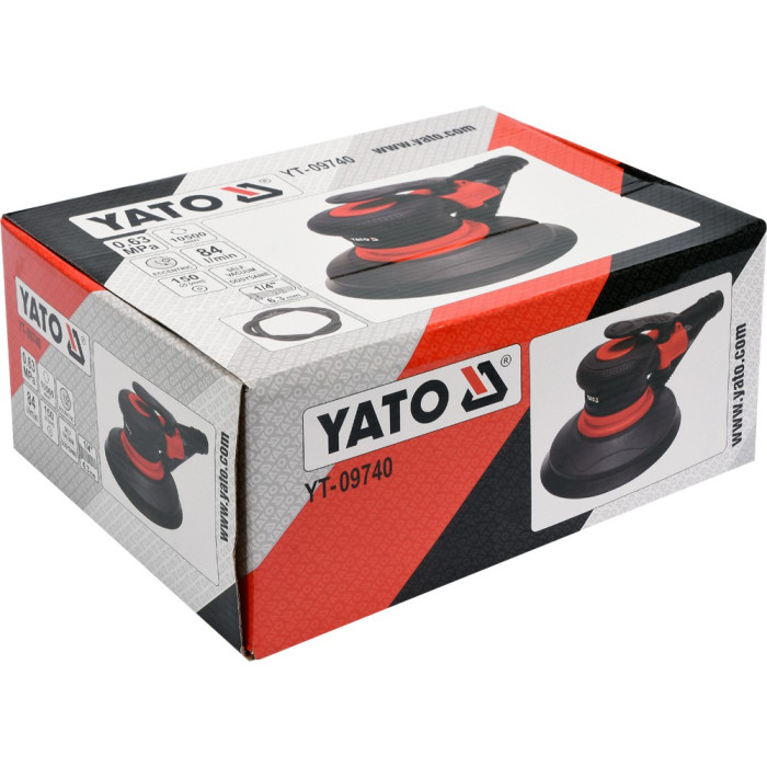 Пневмошлифмашинка эксцентриковая Yato YT-09740