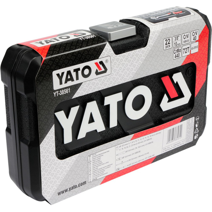 Набор торцевых головок Yato YT-38561