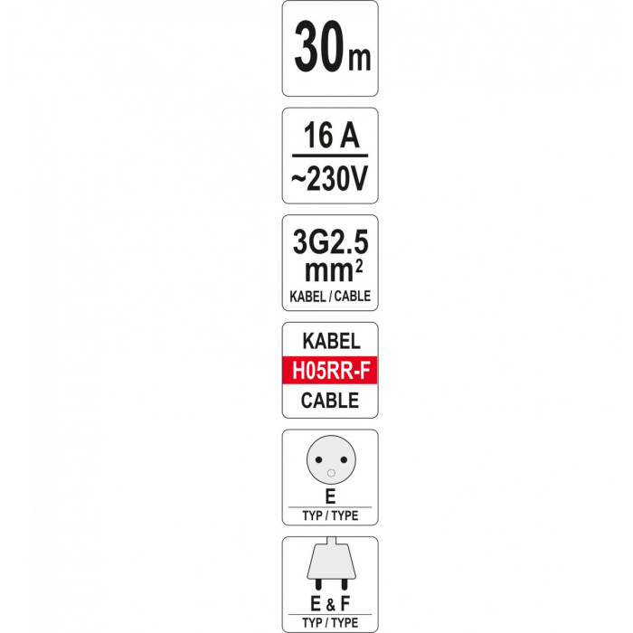 Удлинитель Yato YT-8106