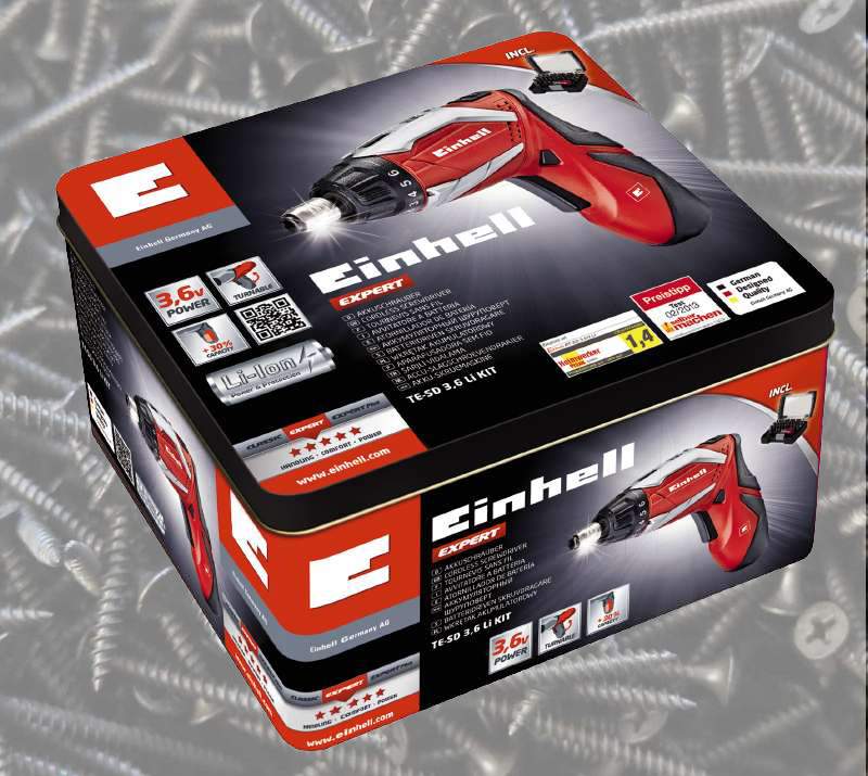 особенности и преимущества отвертки Einhell TE-SD 3,6 Li Kit